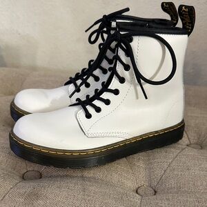 Dr. Martens Women's White Combat Boots